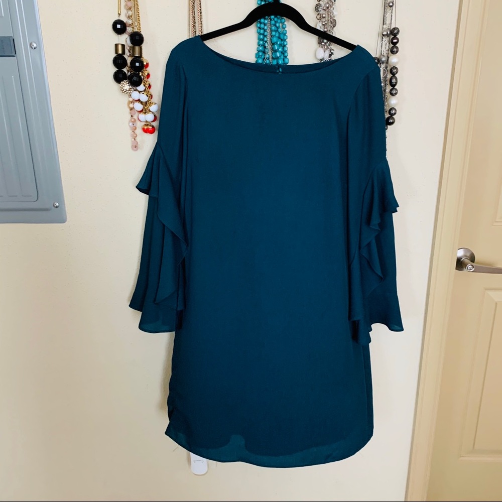 Pretty Ann Taylor Hunter Green Dress